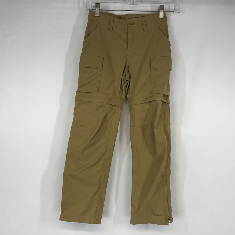 REI CO-OP - BOYS SMALL (8) BROWN CARGO CONVERTIBLE HIKING CAMPING PANTS